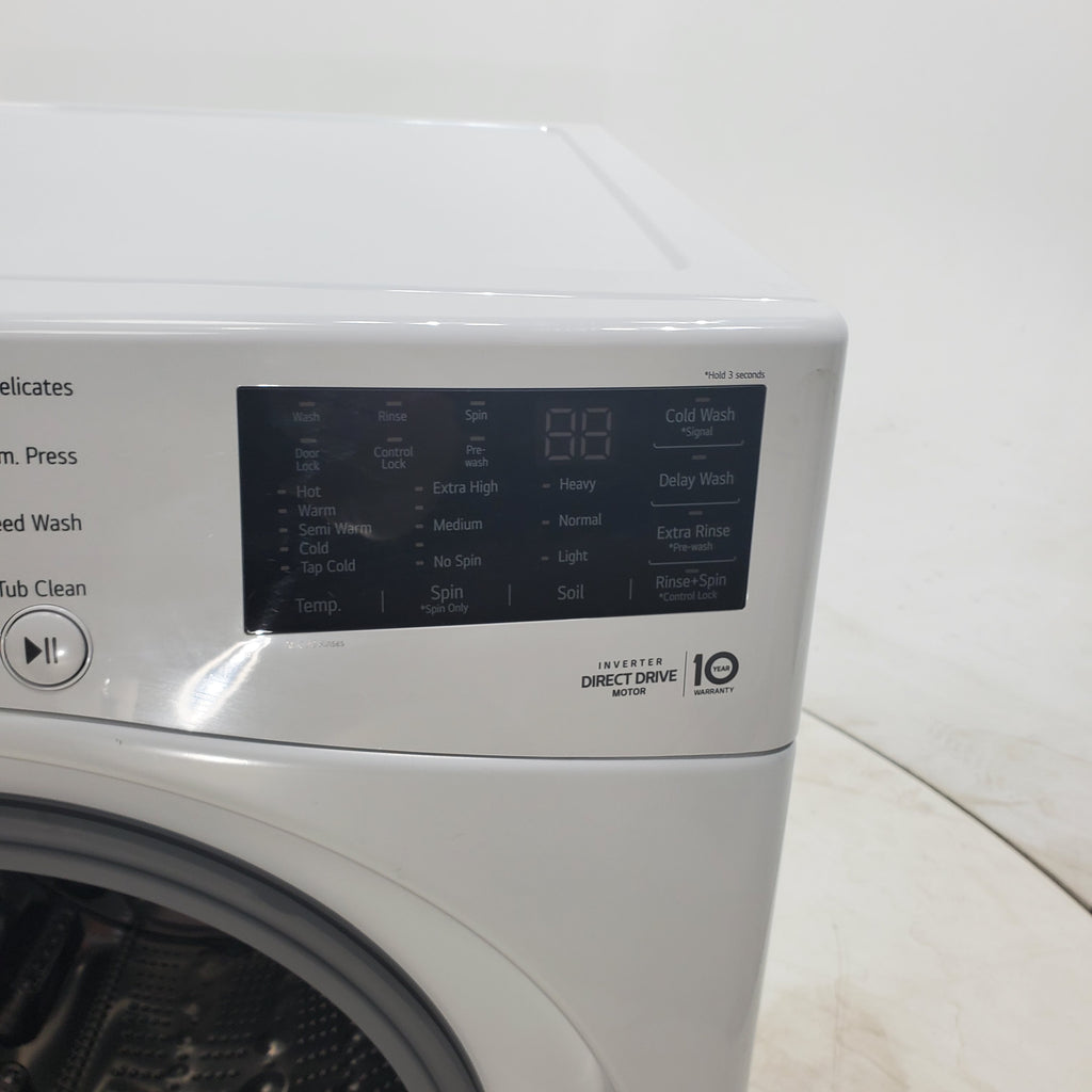 Pictures of ENERGY STAR LG 4.5 cu. ft. Front Load Washer with LG 6Motion Technology and ENERGY STAR LG 7.4 cu. ft. Electric Vented Dryer with Sensor Dry and SmartThinQ Technology - Open Box - Neu Appliance Outlet - Discount Appliance Outlet in Austin, Tx