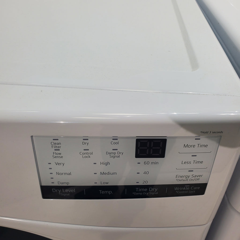 Pictures of ENERGY STAR LG 4.5 cu. ft. Front Load Washer with LG 6Motion Technology and ENERGY STAR LG 7.4 cu. ft. Electric Vented Dryer with Sensor Dry and SmartThinQ Technology - Open Box - Neu Appliance Outlet - Discount Appliance Outlet in Austin, Tx