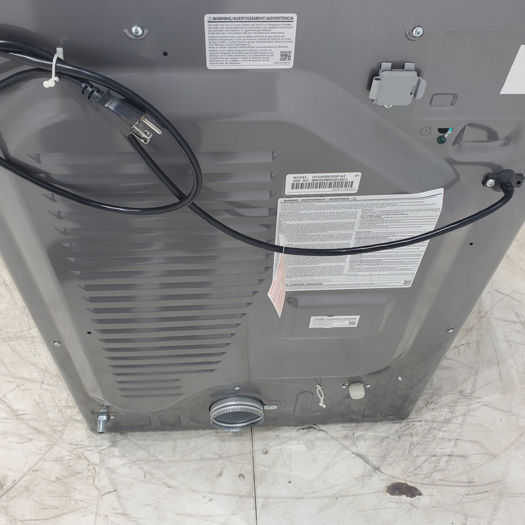 Pictures of Platinum Samsung 7.5 cu. ft. Front Load Gas Dryer with Steam - Scratch & Dent - Minor - Neu Appliance Outlet - Discount Appliance Outlet in Austin, Tx