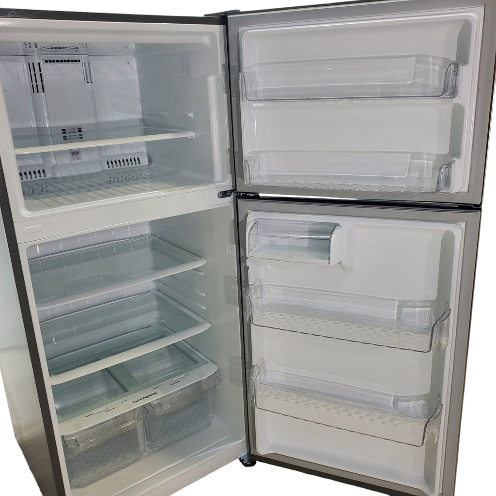 Pictures of 30" Wide Stainless Steel ENERGY STAR LG 20.2 cu. ft. Top Freezer Refrigerator with Reversible Door - Scratch and Dent - Moderate - Neu Appliance Outlet - Discount Appliance Outlet in Austin, Tx
