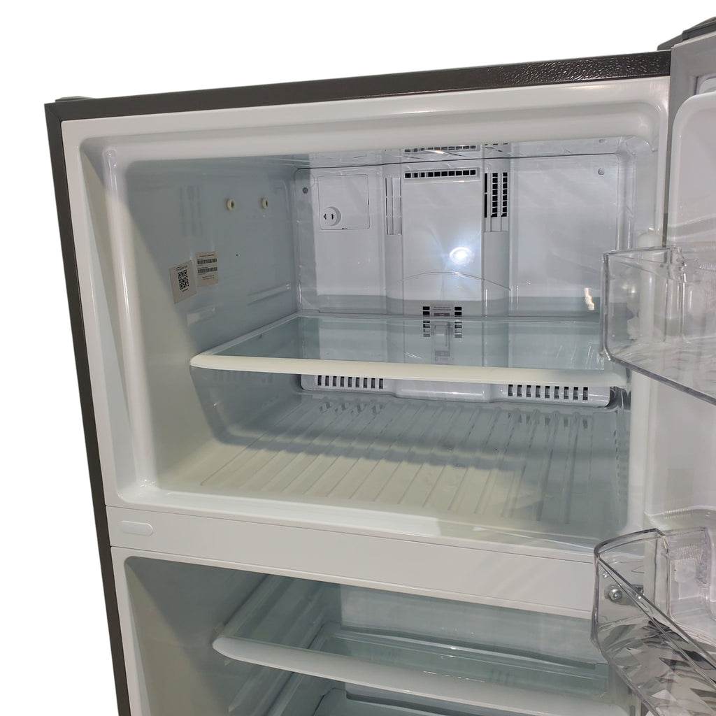 Pictures of 30" Wide Stainless Steel ENERGY STAR LG 20.2 cu. ft. Top Freezer Refrigerator with Reversible Door - Scratch and Dent - Moderate - Neu Appliance Outlet - Discount Appliance Outlet in Austin, Tx