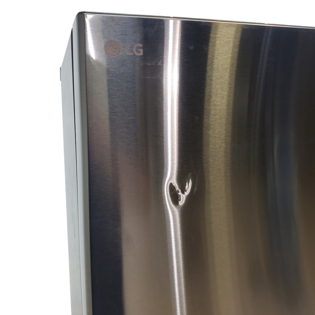 Pictures of 30" Wide Stainless Steel ENERGY STAR LG 20.2 cu. ft. Top Freezer Refrigerator with Reversible Door - Scratch and Dent - Moderate - Neu Appliance Outlet - Discount Appliance Outlet in Austin, Tx