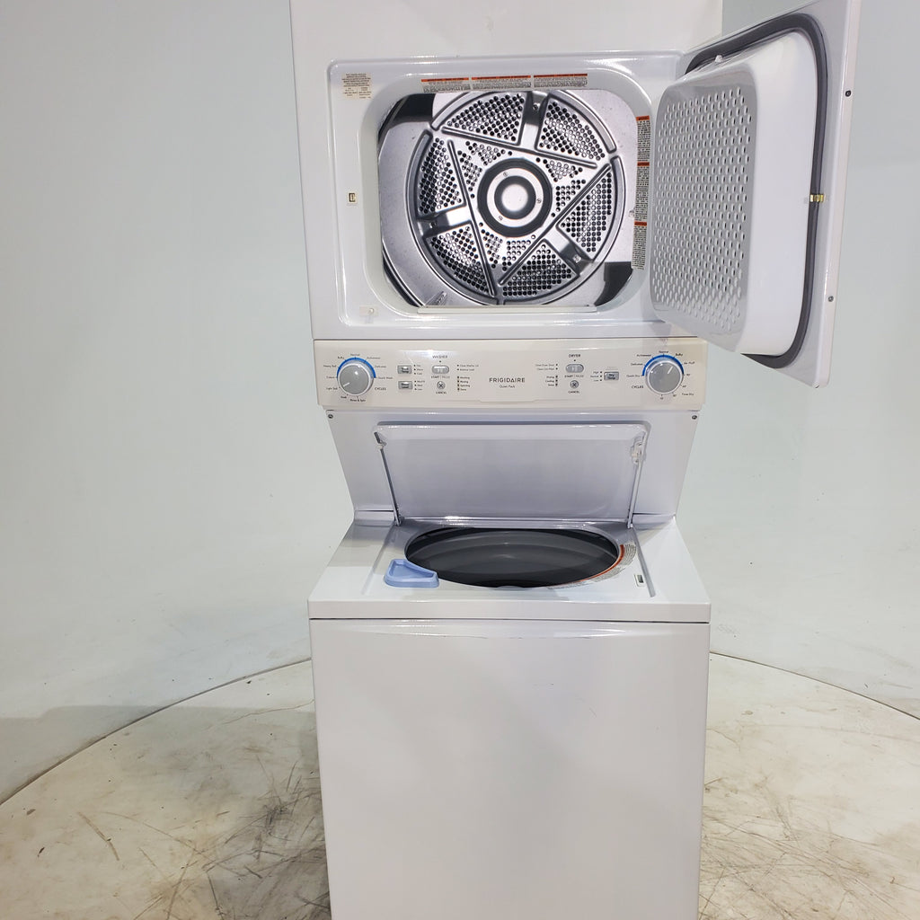 Pictures of Frigidaire Stacked Laundry Center with 3.9 cu ft Capacity Washer and 5.6 cu ft Electric Dryer with Maxfill Option- Scratch & Dent - Moderate - Neu Appliance Outlet - Discount Appliance Outlet in Austin, Tx
