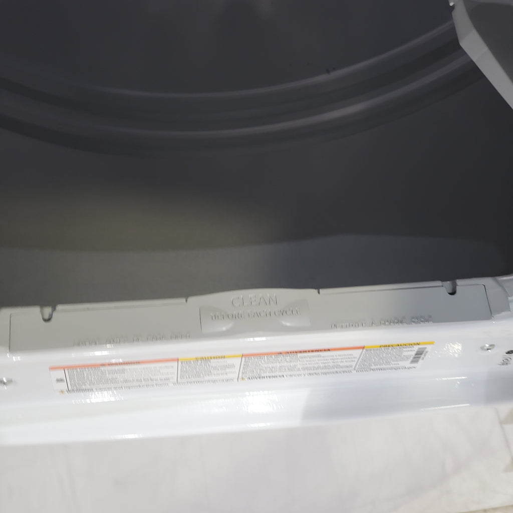 Pictures of GE 4.5 cu. ft. Capacity Washer with Stainless Steel Basket, Cold Plus and Wash Boost and GE 7.4 cu. ft. Capacity Electric Dryer with Up To 120 ft. Venting and Sensor Dry - Scratch & Dent - Minor | Moderate - Neu Appliance Outlet - Discount Appliance Outlet in Austin, Tx