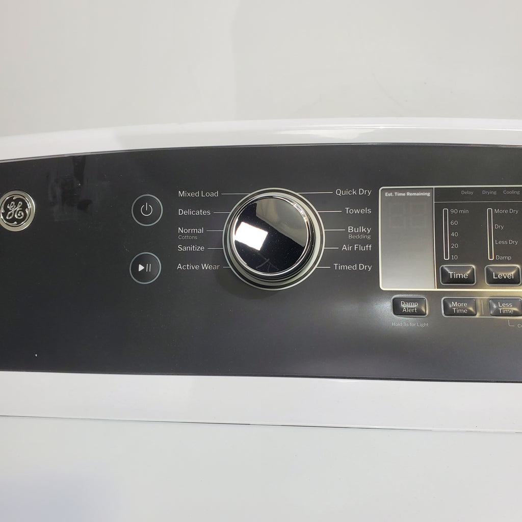 Pictures of GE 4.5 cu. ft. Capacity Washer with Stainless Steel Basket, Cold Plus and Wash Boost and GE 7.4 cu. ft. Capacity Electric Dryer with Up To 120 ft. Venting and Sensor Dry - Scratch & Dent - Minor | Moderate - Neu Appliance Outlet - Discount Appliance Outlet in Austin, Tx