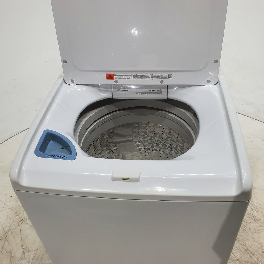 Pictures of Samsung White Top Load Diamond Drum 4.0 cu ft Washing Machine with 8 Wash Cycles  - Scratch & Dent - Minor - Neu Appliance Outlet - Discount Appliance Outlet in Austin, Tx