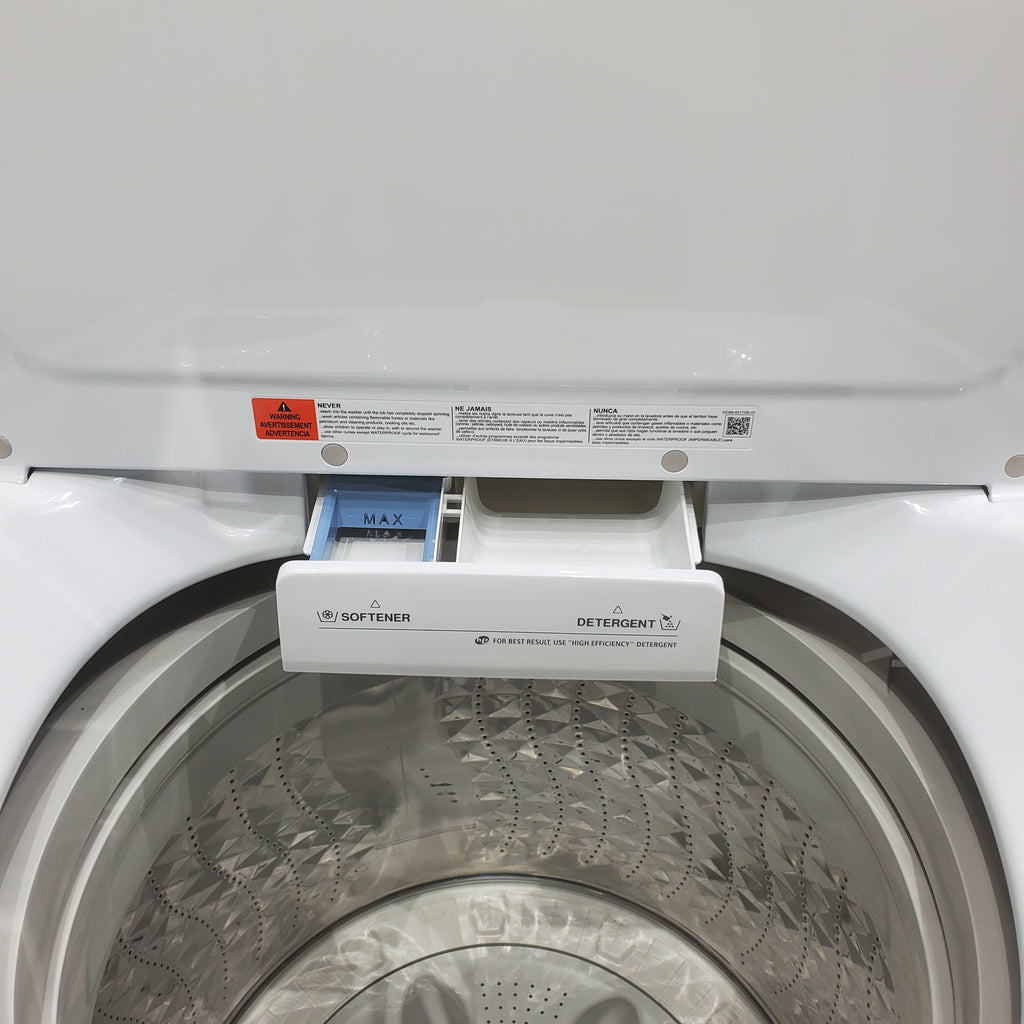 Pictures of Samsung White Top Load Diamond Drum 4.0 cu ft Washing Machine with 8 Wash Cycles  - Scratch & Dent - Minor - Neu Appliance Outlet - Discount Appliance Outlet in Austin, Tx