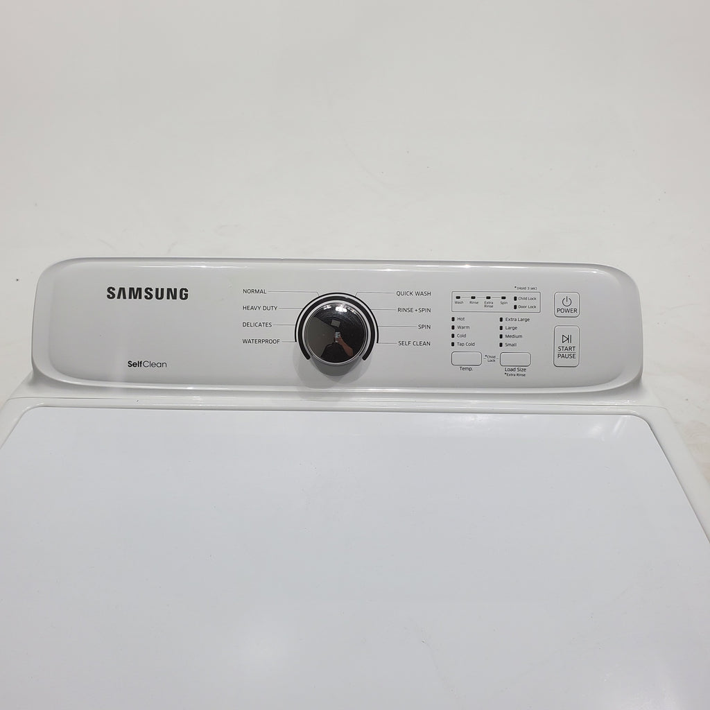 Pictures of Samsung White Top Load Diamond Drum 4.0 cu ft Washing Machine with 8 Wash Cycles  - Scratch & Dent - Minor - Neu Appliance Outlet - Discount Appliance Outlet in Austin, Tx