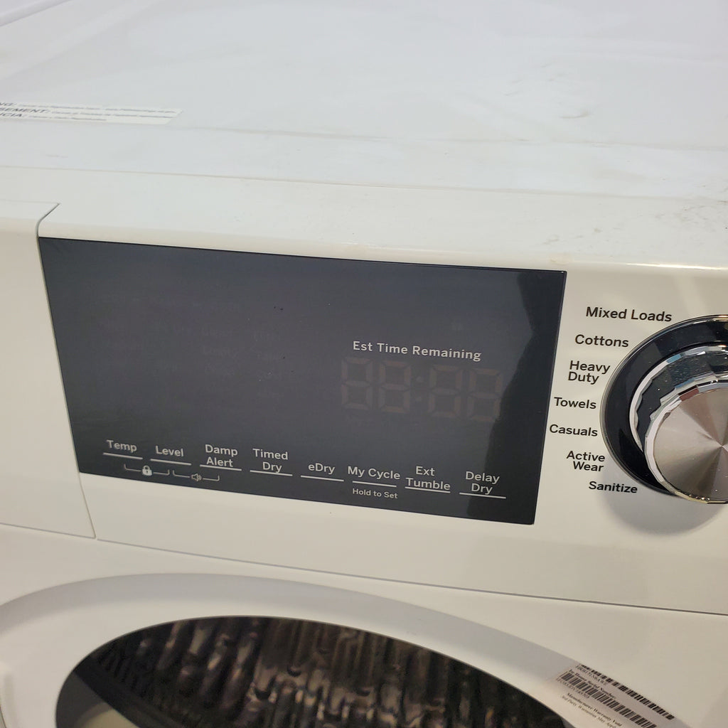 Pictures of Compact 24 in. Wide GE ENERGY STAR 2.4 cu. ft. Front Load Steam Washing Machine with 1400 RPM Spin Speed and Frontload Vented WiFi Capable ENERGY STAR 4.3 cu. ft. Electric Dryer with Stainless Steel Basket - Scratch & Dent - Moderate - Neu Appliance Outlet - Discount Appliance Outlet in Austin, Tx