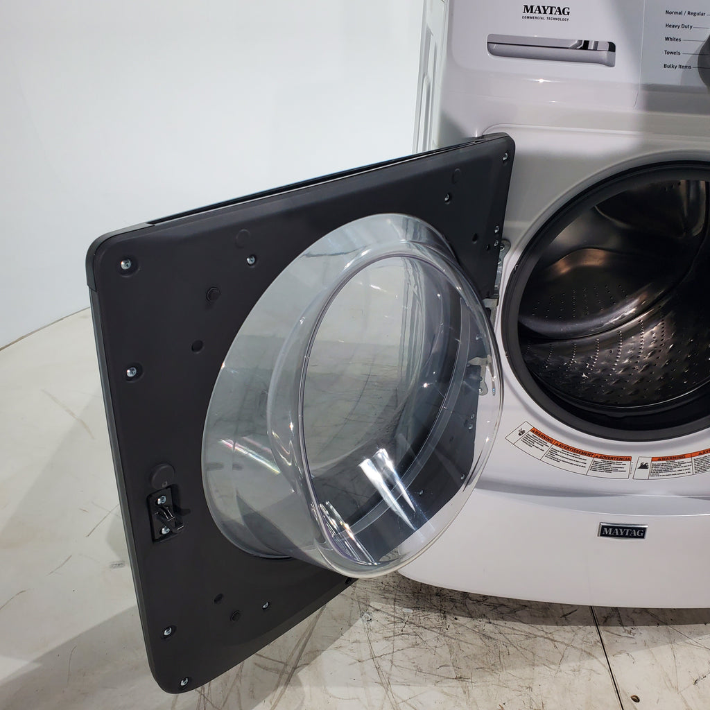 Pictures of Maytag 4.5 cu. ft. White Stackable Front Load ENERGY STAR Washing Machine with 12-Hour Fresh Spin - Scratch & Dent - Minor - Neu Appliance Outlet - Discount Appliance Outlet in Austin, Tx