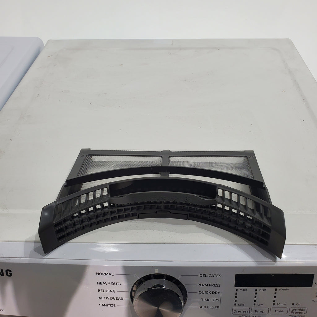 Pictures of ENERGY STAR Samsung 4.5 cu. ft. Front Load Washer with Vibration Reduction and Samsung 7.5 cu. ft. Front Load Electric Dryer with Sensor Dry and Interior Drum Light- Scratch & Dent - Moderate | Major - Neu Appliance Outlet - Discount Appliance Outlet in Austin, Tx