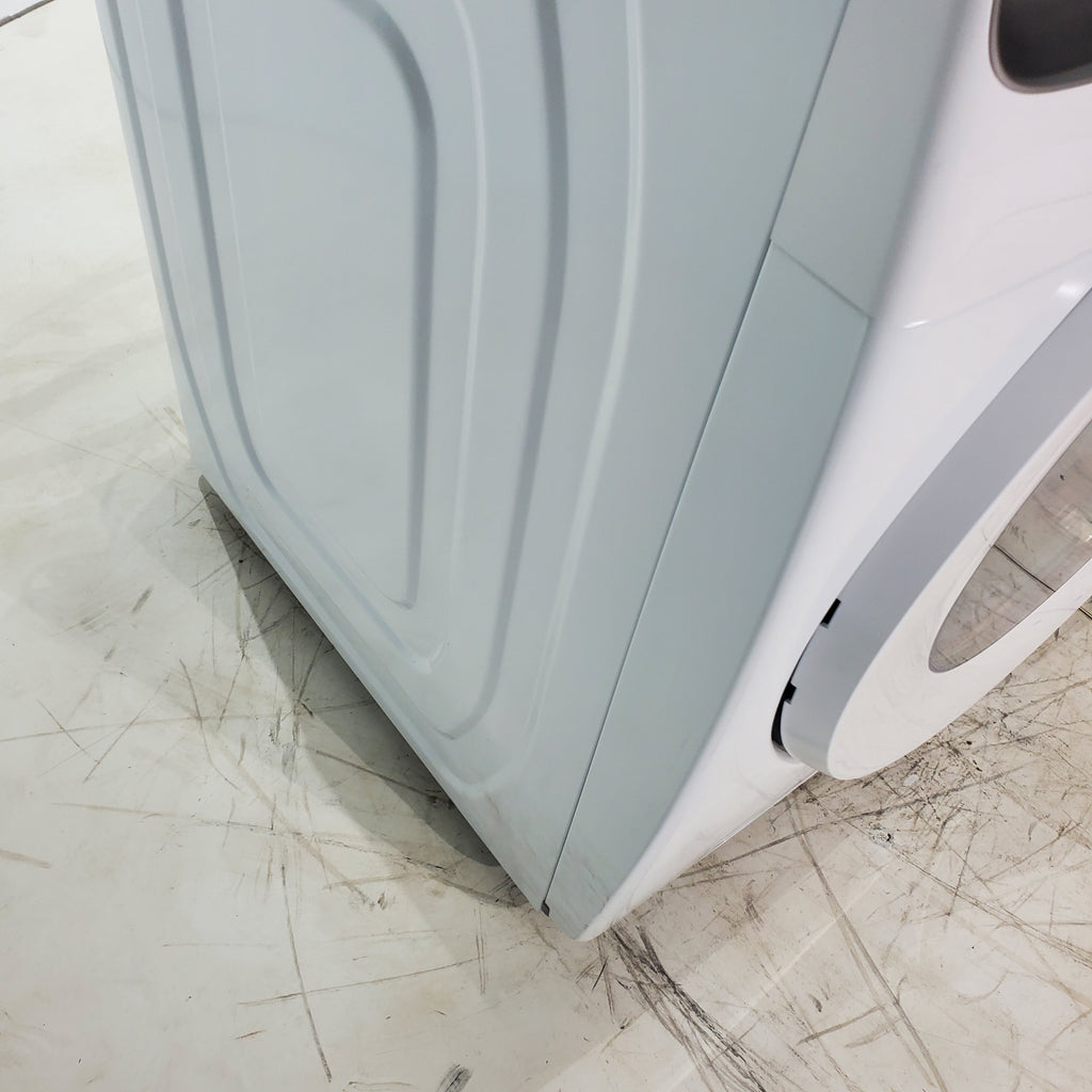 Pictures of ENERGY STAR Samsung 4.5 cu. ft. Front Load Washer with Vibration Reduction and Samsung 7.5 cu. ft. Front Load Electric Dryer with Sensor Dry and Interior Drum Light- Scratch & Dent - Moderate | Major - Neu Appliance Outlet - Discount Appliance Outlet in Austin, Tx