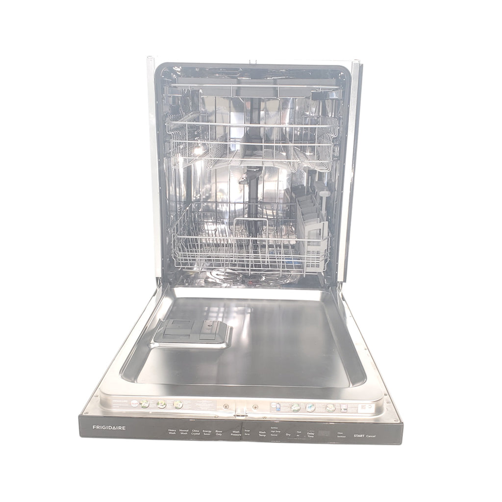 Pictures of Frigidaire 24-in ENERGY STAR Top Control Built-In Dishwasher With Third Rack (Fingerprint Resistant Stainless Steel) 49-dBA Very Quiet Sound Level - Scratch & Dent - Minor - Neu Appliance Outlet - Discount Appliance Outlet in Austin, Tx