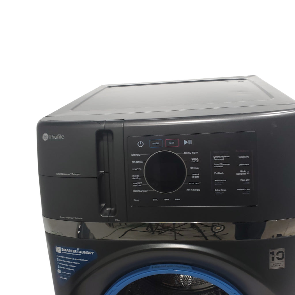 Pictures of Carbon Graphite ENERGY STAR  GE Profile 4.5 cu. ft. Capacity Front Load Combo Washing Machine and Electric Dryer with Ventless Heat Pump Technology - Scratch & Dent - Minor - Neu Appliance Outlet - Discount Appliance Outlet in Austin, Tx