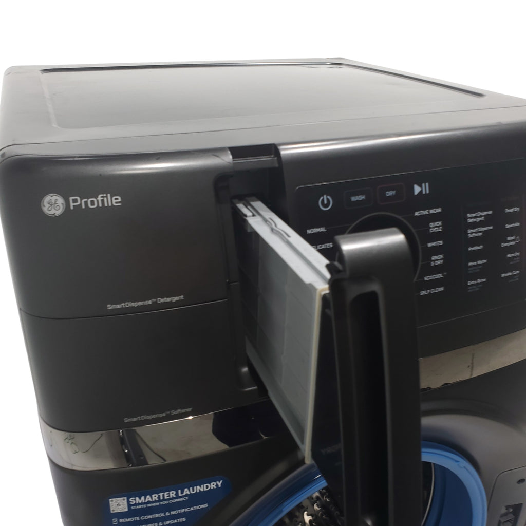 Pictures of Carbon Graphite ENERGY STAR  GE Profile 4.5 cu. ft. Capacity Front Load Combo Washing Machine and Electric Dryer with Ventless Heat Pump Technology - Scratch & Dent - Minor - Neu Appliance Outlet - Discount Appliance Outlet in Austin, Tx