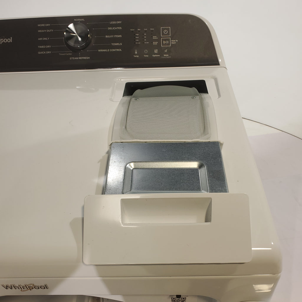 Pictures of Whirlpool® 7.0 Cu. Ft. Electric Dryer with Moisture Sensor and Steam Refresh Cycle - Scratch & Dent - Minor - Neu Appliance Outlet - Discount Appliance Outlet in Austin, Tx