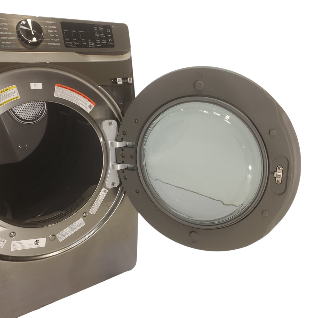 Pictures of Platinum ENERGY STAR Samsung 4.5 cu. ft. Front Load Washer with WiFi Connectivity and Platinum Samsung 7.5 cu. ft. Front Load Gas Dryer with Steam  - Scratch and Dent - Minor - Neu Appliance Outlet - Discount Appliance Outlet in Austin, Tx