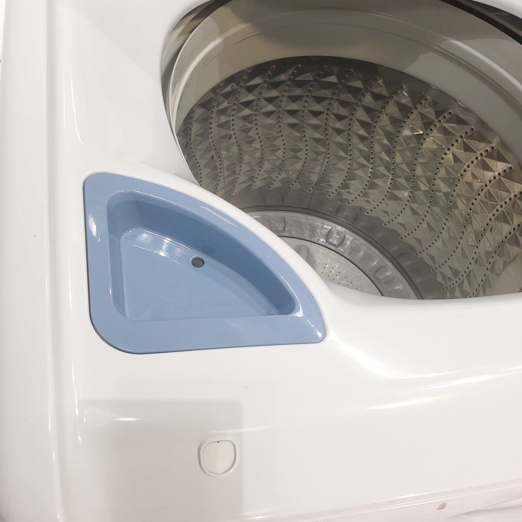 Pictures of Samsung 4.5 cu. ft. Top Load Washer With Vibration Reduction Technology and ENERGY STAR Samsung 7.4 cu. ft. Electric Dryer with Smart Care Technology - Scratch & Dent - Minor - Neu Appliance Outlet - Discount Appliance Outlet in Austin, Tx