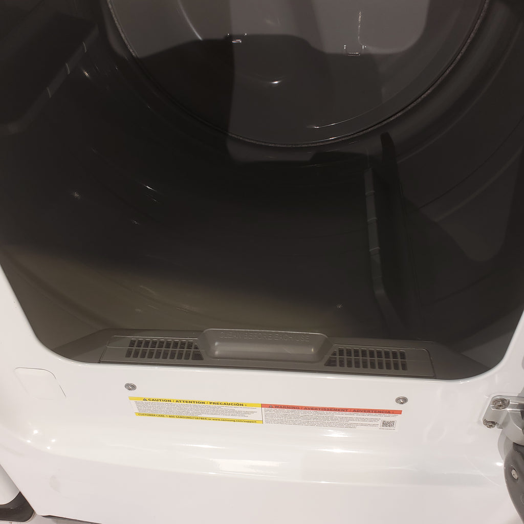 Pictures of Samsung 4.5 cu. ft. Top Load Washer With Vibration Reduction Technology and ENERGY STAR Samsung 7.4 cu. ft. Electric Dryer with Smart Care Technology - Scratch & Dent - Minor - Neu Appliance Outlet - Discount Appliance Outlet in Austin, Tx