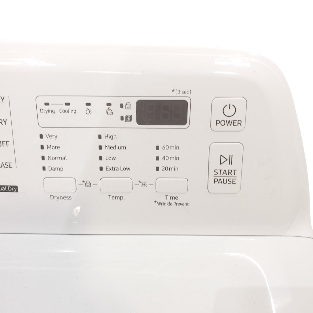 Pictures of Samsung 4.5 cu. ft. Top Load Washer With Vibration Reduction Technology and ENERGY STAR Samsung 7.4 cu. ft. Electric Dryer with Smart Care Technology - Scratch & Dent - Minor - Neu Appliance Outlet - Discount Appliance Outlet in Austin, Tx