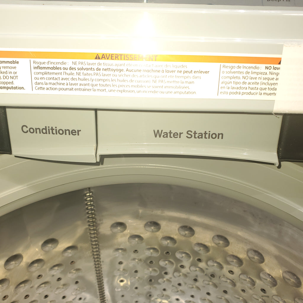 Pictures of Diamond Gray ENERGY STAR GE 5.0 cu. ft. Top Load Washing Machine with Water Station and ENERGY STAR GE 7.4 cu. ft. Steam Electric Dryer with My Cycle - Certified Refurbished - Neu Appliance Outlet - Discount Appliance Outlet in Austin, Tx