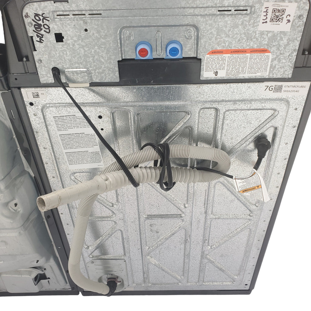 Pictures of Diamond Gray ENERGY STAR GE 5.0 cu. ft. Top Load Washing Machine with Water Station and ENERGY STAR GE 7.4 cu. ft. Steam Electric Dryer with My Cycle - Certified Refurbished - Neu Appliance Outlet - Discount Appliance Outlet in Austin, Tx