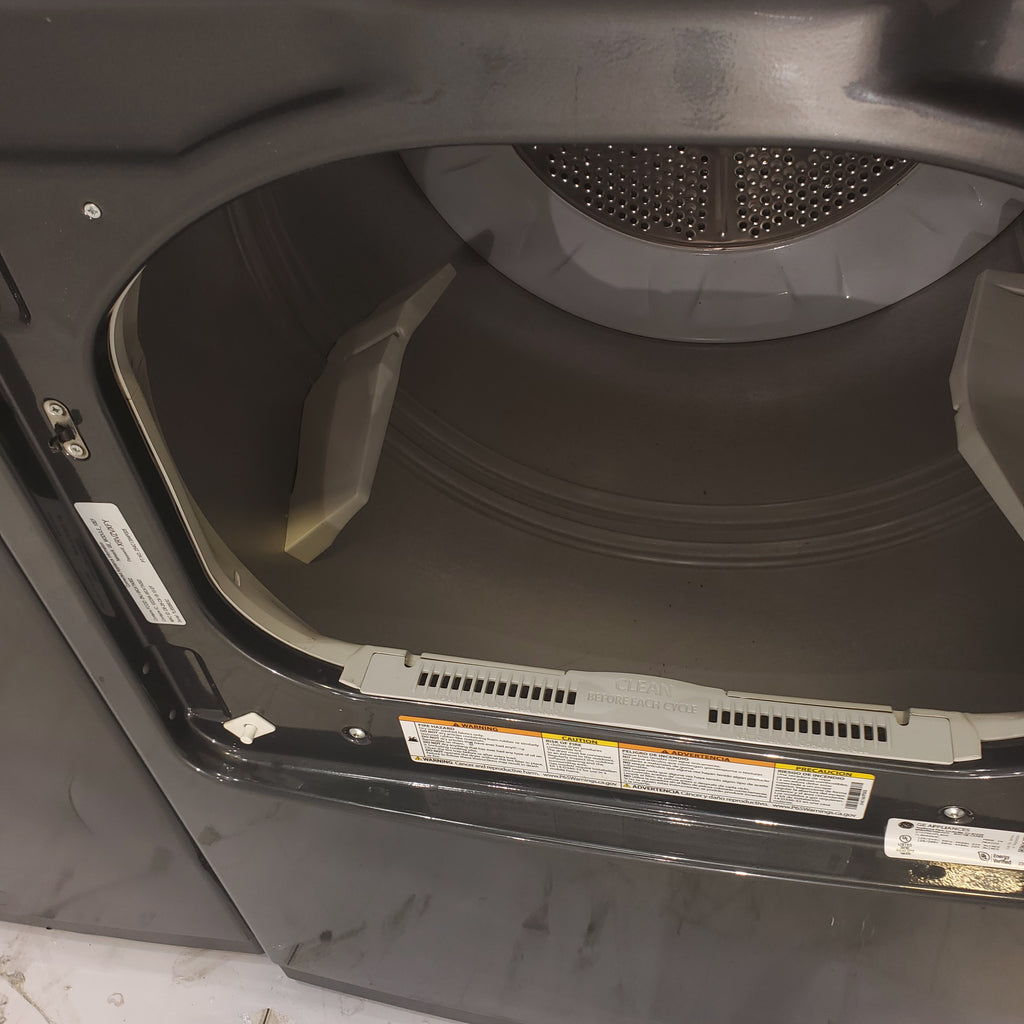 Pictures of Diamond Gray ENERGY STAR GE 5.0 cu. ft. Top Load Washing Machine with Water Station and ENERGY STAR GE 7.4 cu. ft. Steam Electric Dryer with My Cycle - Certified Refurbished - Neu Appliance Outlet - Discount Appliance Outlet in Austin, Tx