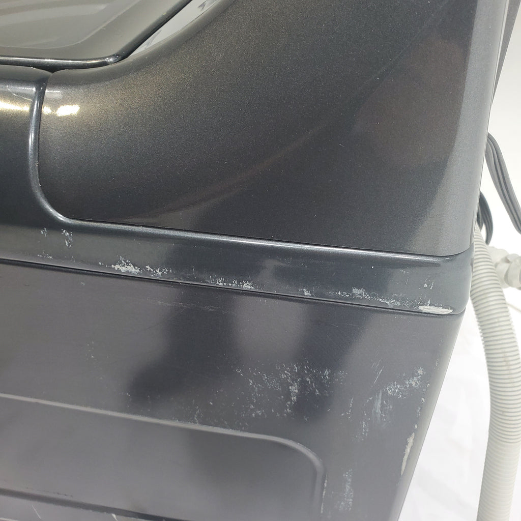 Pictures of Diamond Gray ENERGY STAR GE 5.0 cu. ft. Top Load Washing Machine with Water Station and ENERGY STAR GE 7.4 cu. ft. Steam Electric Dryer with My Cycle - Certified Refurbished - Neu Appliance Outlet - Discount Appliance Outlet in Austin, Tx