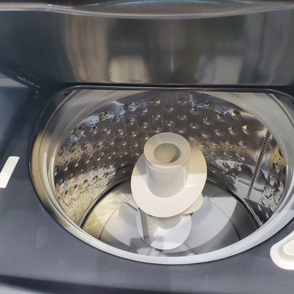 Pictures of Ge Spacemaker Diamond Gray Laundry Center with 3.8 cu ft Washer and 5.9 cu Ft 240v Electric Dryer - Certified Refurbished - Neu Appliance Outlet - Discount Appliance Outlet in Austin, Tx