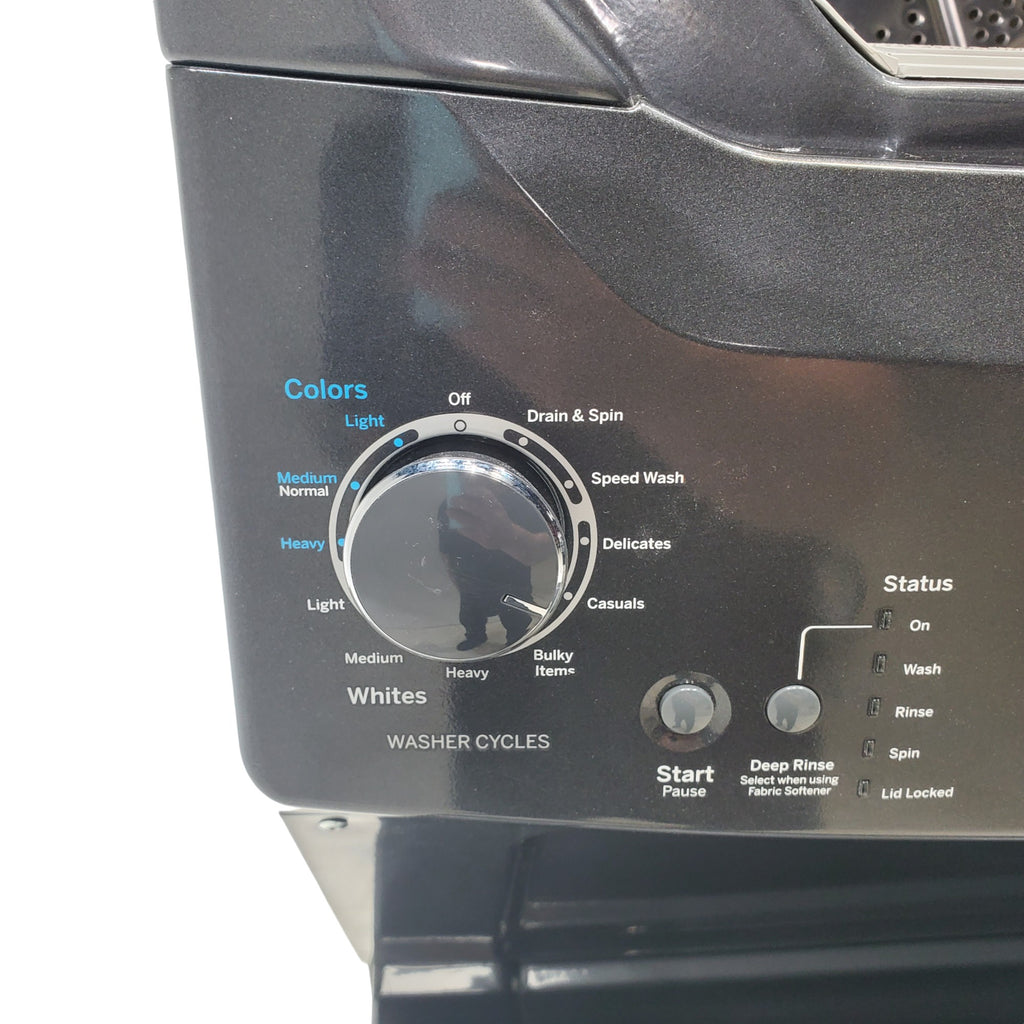 Pictures of Ge Spacemaker Diamond Gray Laundry Center with 3.8 cu ft Washer and 5.9 cu Ft 240v Electric Dryer - Certified Refurbished - Neu Appliance Outlet - Discount Appliance Outlet in Austin, Tx