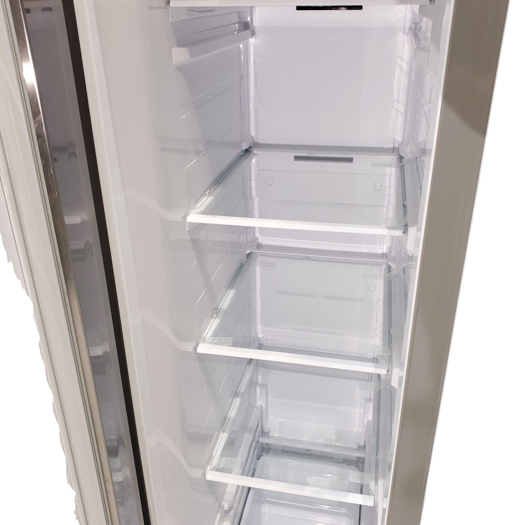 Pictures of Fingerprint Resistant Stainless Steel ENERGY STAR Samsung 27.4 cu. ft. Side by Side Refrigerator with Exterior Water and Ice Dispenser - Scratch & Dent - Moderate - Neu Appliance Outlet - Discount Appliance Outlet in Austin, Tx