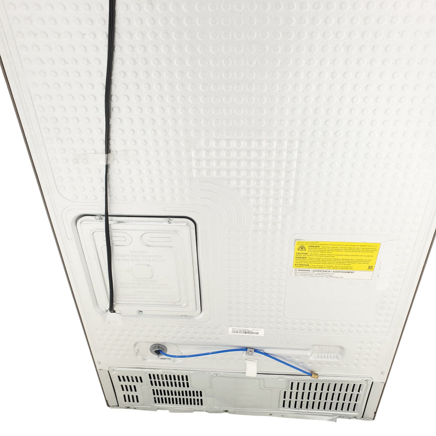 Fingerprint Resistant Stainless Steel ENERGY STAR Samsung 27.4 cu. ft. Side by Side Refrigerator with Exterior Water and Ice Dispenser - Scratch & Dent - Moderate