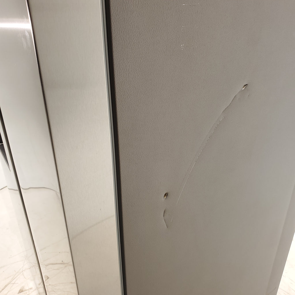 Pictures of Fingerprint Resistant Stainless Steel ENERGY STAR Samsung 27.4 cu. ft. Side by Side Refrigerator with Exterior Water and Ice Dispenser - Scratch & Dent - Moderate - Neu Appliance Outlet - Discount Appliance Outlet in Austin, Tx