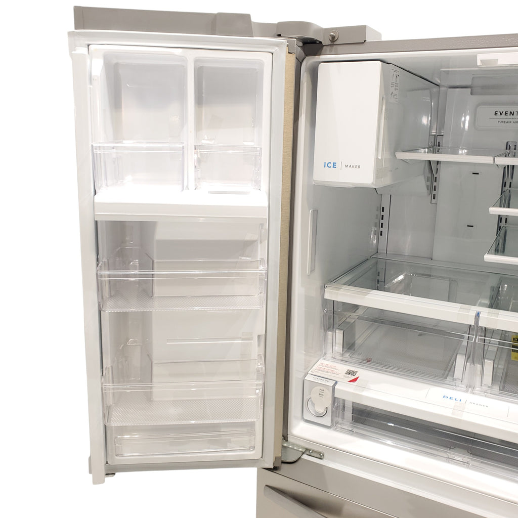 Pictures of Stainless Steel ENERGY STAR Frigidaire 27.8 cu. ft. 3 Door French Door Refrigerator with Exterior Water and Ice Dispenser - Scratch & Dent - Minor - Neu Appliance Outlet - Discount Appliance Outlet in Austin, Tx