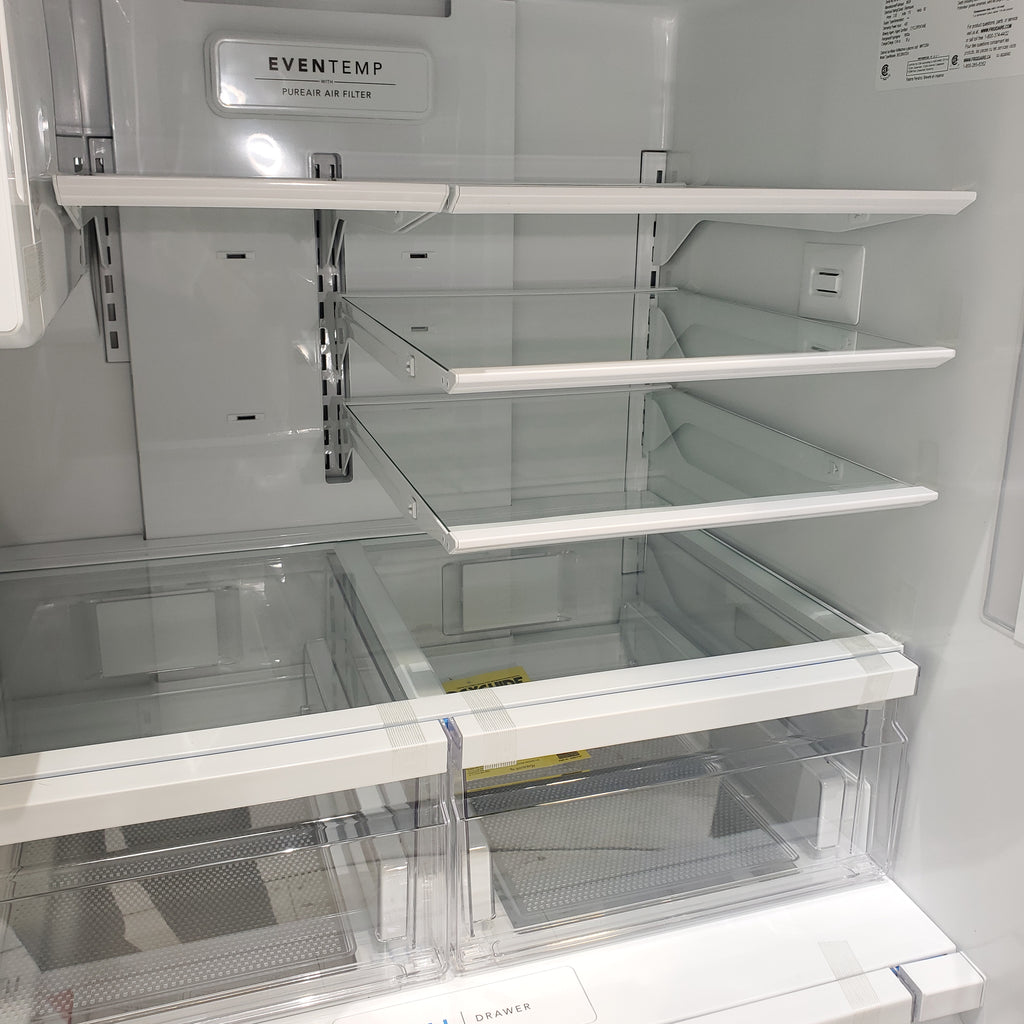 Pictures of Stainless Steel ENERGY STAR Frigidaire 27.8 cu. ft. 3 Door French Door Refrigerator with Exterior Water and Ice Dispenser - Scratch & Dent - Minor - Neu Appliance Outlet - Discount Appliance Outlet in Austin, Tx