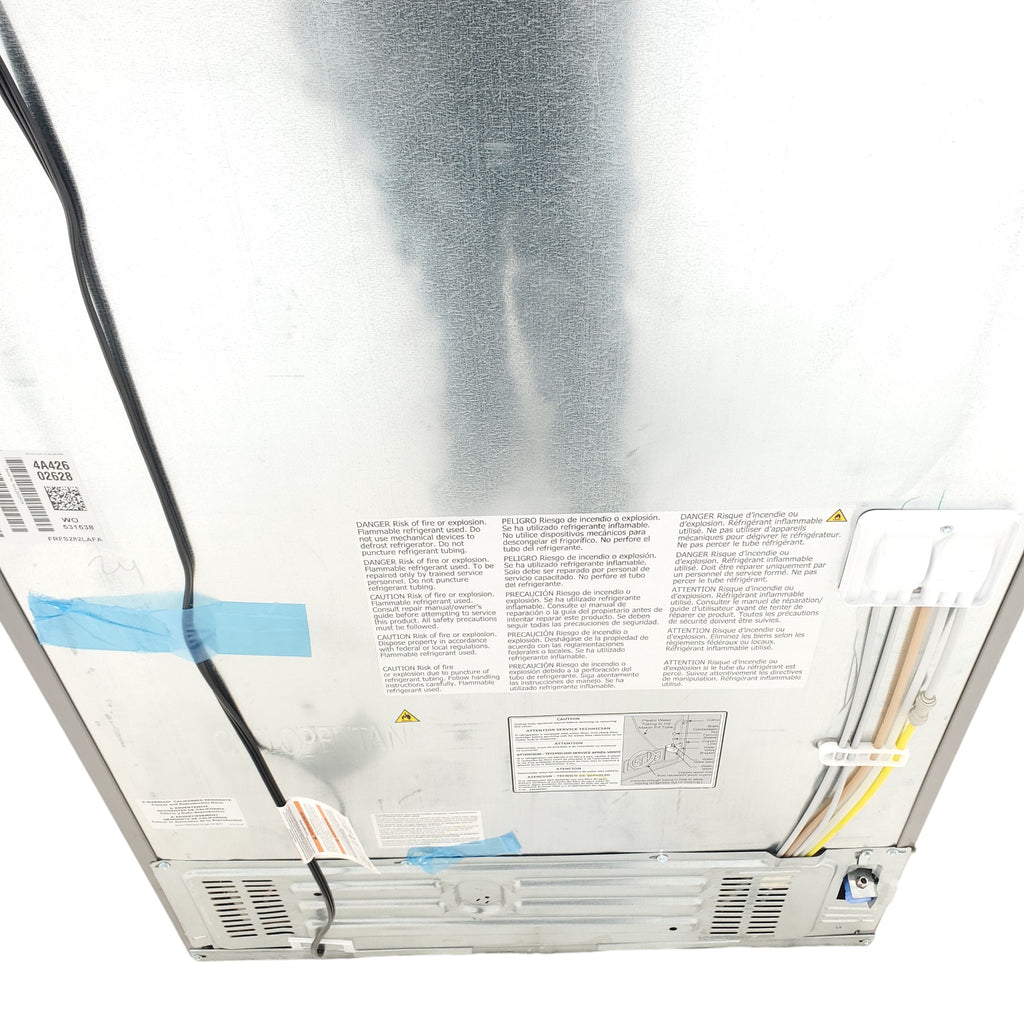 Pictures of Stainless Steel ENERGY STAR Frigidaire 27.8 cu. ft. 3 Door French Door Refrigerator with Exterior Water and Ice Dispenser - Scratch & Dent - Minor - Neu Appliance Outlet - Discount Appliance Outlet in Austin, Tx