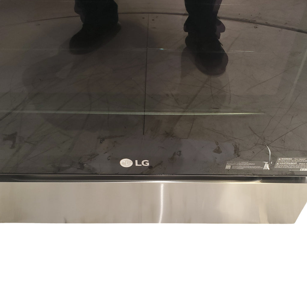 Pictures of PrintProof Stainless Steel LG 6.3 cu. ft. 5 Element Radiant Ceramic Glass Cooktop Slide-In Electric Range with Air Fry - Open Box - Neu Appliance Outlet - Discount Appliance Outlet in Austin, Tx