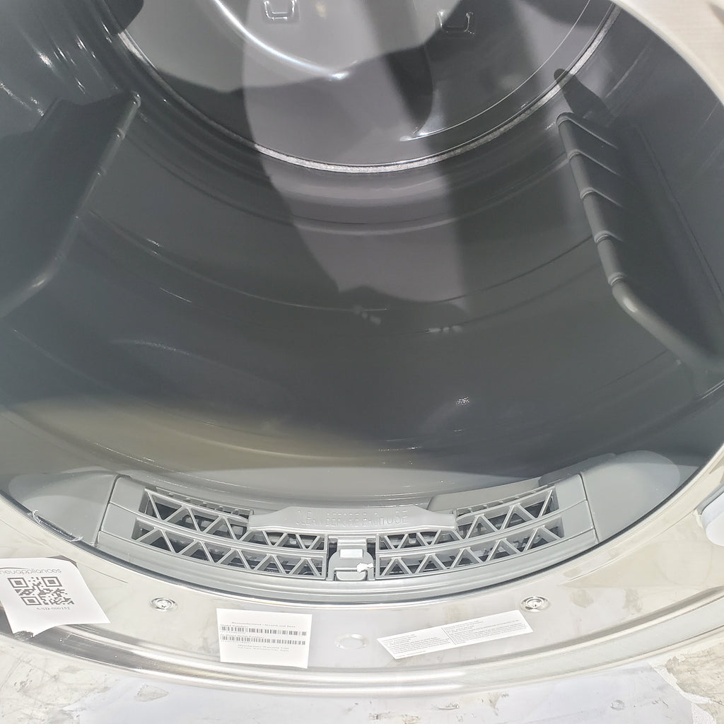 Pictures of Platinum Samsung 7.5 cu. ft. Front Load Electric Dryer with Steam- Scratch & Dent - Minor - Neu Appliance Outlet - Discount Appliance Outlet in Austin, Tx