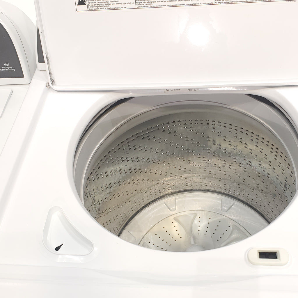 Pictures of ENERGY STAR 3.8 cu ft Whirlpool Top-Load Washing Machine with Low-Profile Impeller and 7.0 cu ft Whirlpool Electric Dryer with Hamper Door - Certified Refurbished - Neu Appliance Outlet - Discount Appliance Outlet in Austin, Tx