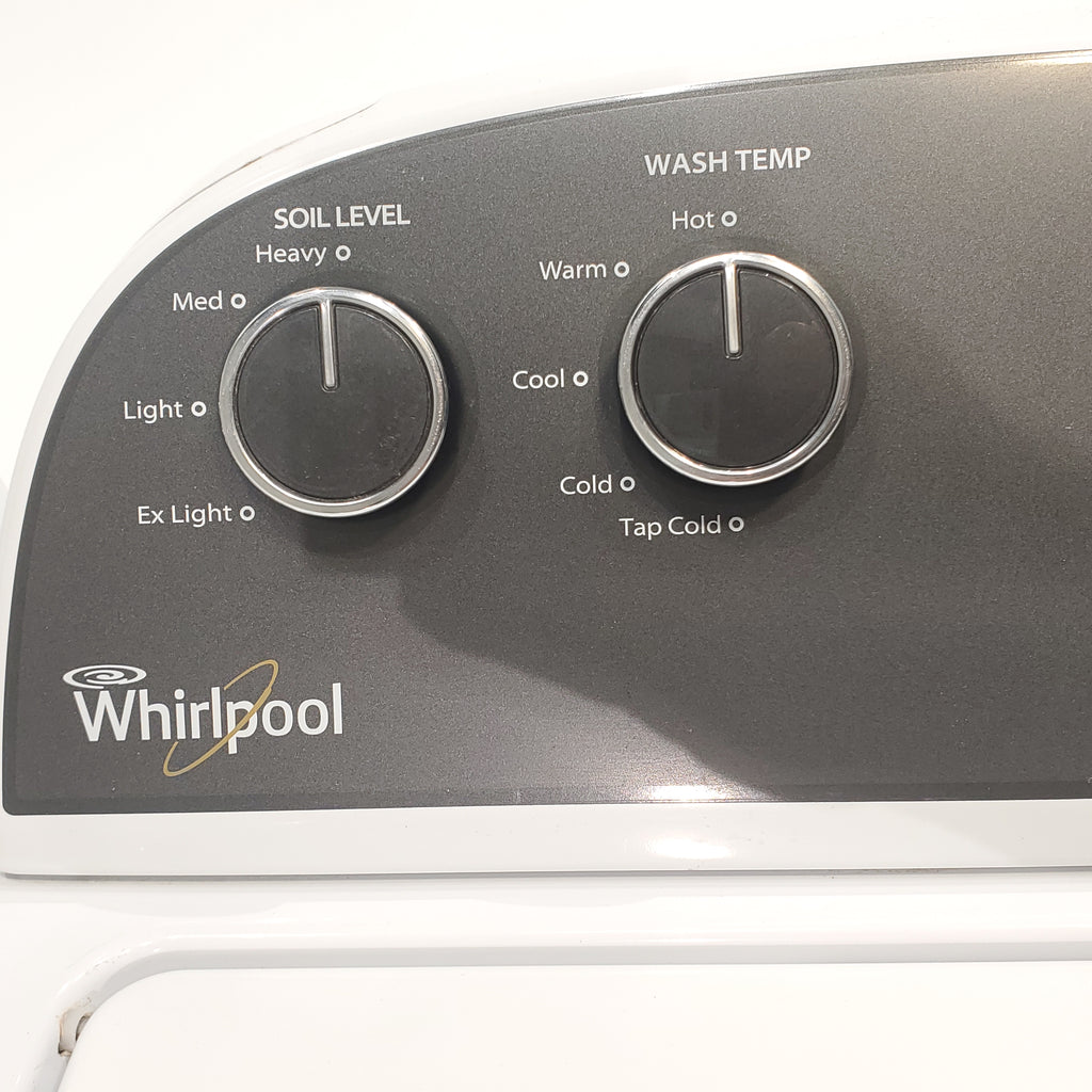 Pictures of ENERGY STAR 3.8 cu ft Whirlpool Top-Load Washing Machine with Low-Profile Impeller and 7.0 cu ft Whirlpool Electric Dryer with Hamper Door - Certified Refurbished - Neu Appliance Outlet - Discount Appliance Outlet in Austin, Tx