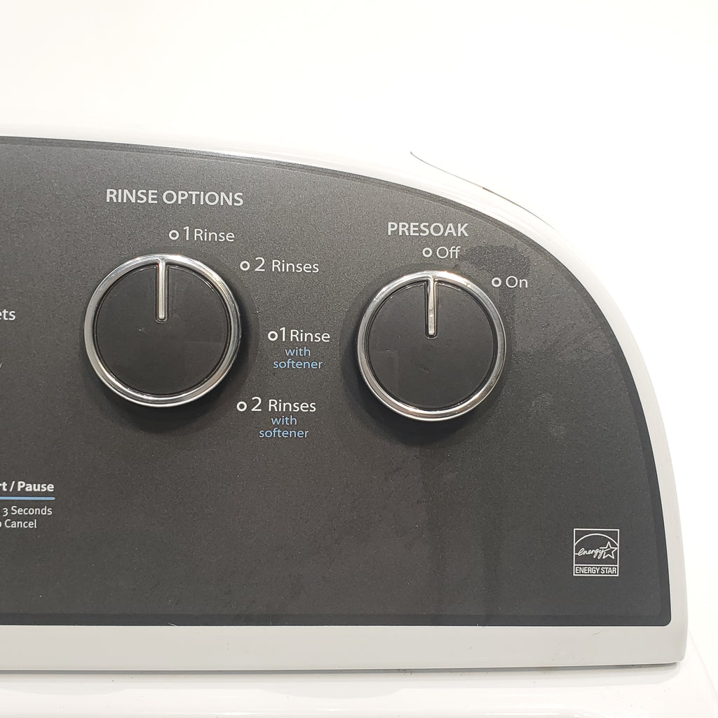 Pictures of ENERGY STAR 3.8 cu ft Whirlpool Top-Load Washing Machine with Low-Profile Impeller and 7.0 cu ft Whirlpool Electric Dryer with Hamper Door - Certified Refurbished - Neu Appliance Outlet - Discount Appliance Outlet in Austin, Tx