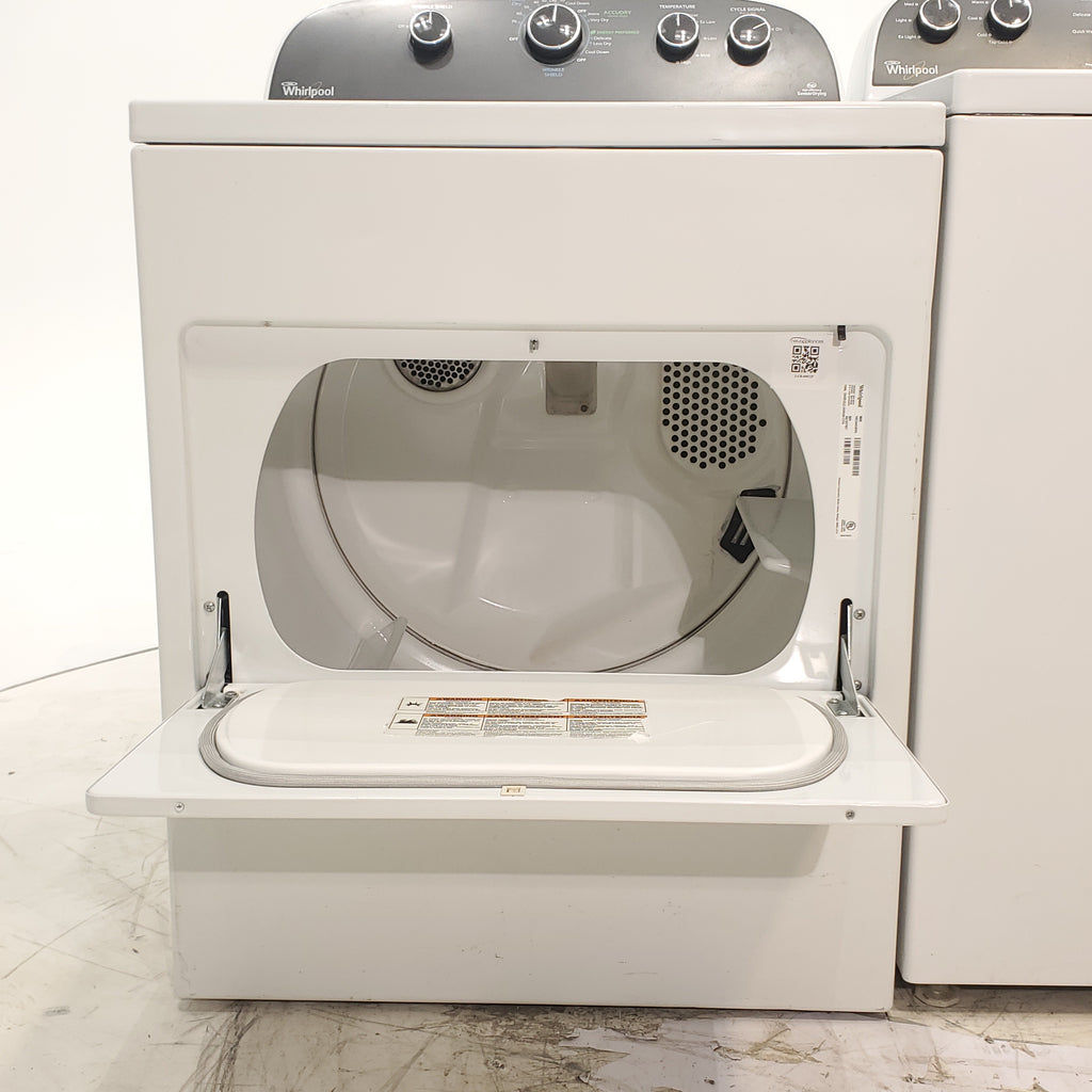 Pictures of ENERGY STAR 3.8 cu ft Whirlpool Top-Load Washing Machine with Low-Profile Impeller and 7.0 cu ft Whirlpool Electric Dryer with Hamper Door - Certified Refurbished - Neu Appliance Outlet - Discount Appliance Outlet in Austin, Tx