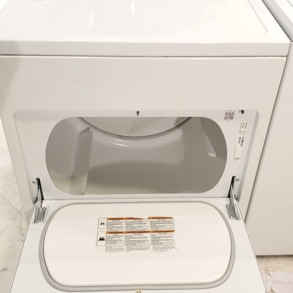 Pictures of ENERGY STAR 3.8 cu ft Whirlpool Top-Load Washing Machine with Low-Profile Impeller and 7.0 cu ft Whirlpool Electric Dryer with Hamper Door - Certified Refurbished - Neu Appliance Outlet - Discount Appliance Outlet in Austin, Tx
