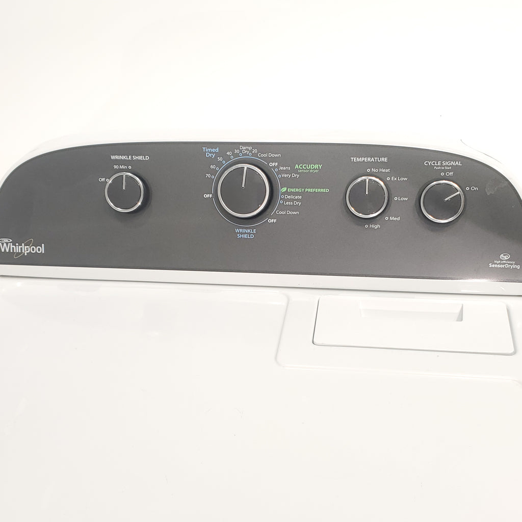 Pictures of ENERGY STAR 3.8 cu ft Whirlpool Top-Load Washing Machine with Low-Profile Impeller and 7.0 cu ft Whirlpool Electric Dryer with Hamper Door - Certified Refurbished - Neu Appliance Outlet - Discount Appliance Outlet in Austin, Tx