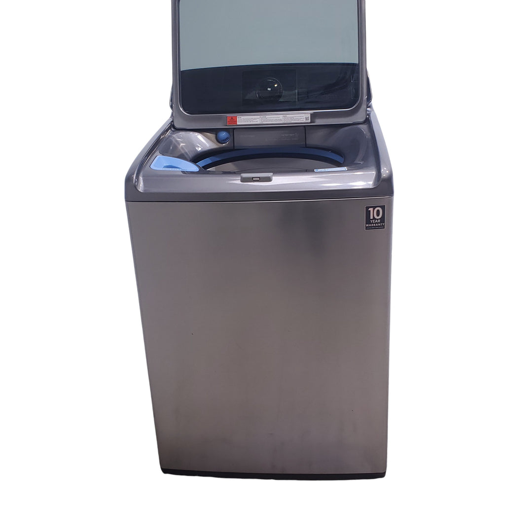 Pictures of Stainless Platinum Samsung 27 Inch Top Loa Washing Machine with PureCycle Self Clean and 15 Wash Cycles - Certified Refurbished - Neu Appliance Outlet - Discount Appliance Outlet in Austin, Tx