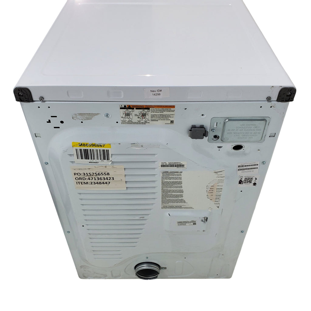 Pictures of ENERGY STAR Samsung 4.5 cu. ft. Front Load Washer with Vibration Reduction and Samsung 7.5 cu. ft. Front Load Electric Dryer with Sensor Dry and Interior Drum Light- Scratch & Dent - Minor - Neu Appliance Outlet - Discount Appliance Outlet in Austin, Tx