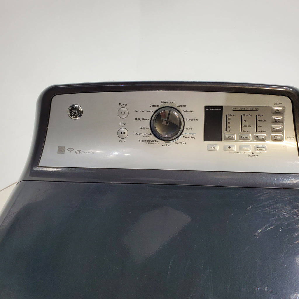 Pictures of Diamond Gray ENERGY STAR GE 7.4 cu. ft. Steam Electric Dryer with My Cycle - Certified Refurbished - Neu Appliance Outlet - Discount Appliance Outlet in Austin, Tx