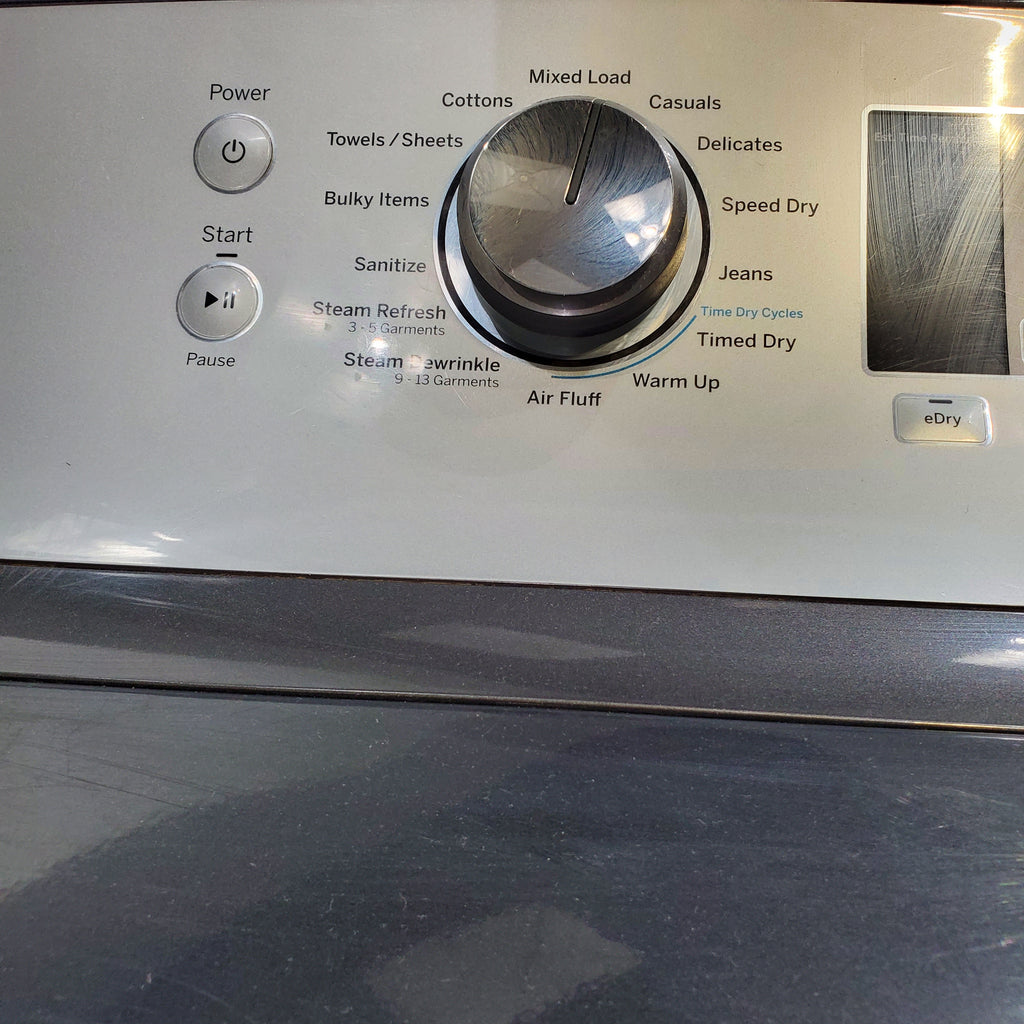 Pictures of Diamond Gray ENERGY STAR GE 7.4 cu. ft. Steam Electric Dryer with My Cycle - Certified Refurbished - Neu Appliance Outlet - Discount Appliance Outlet in Austin, Tx