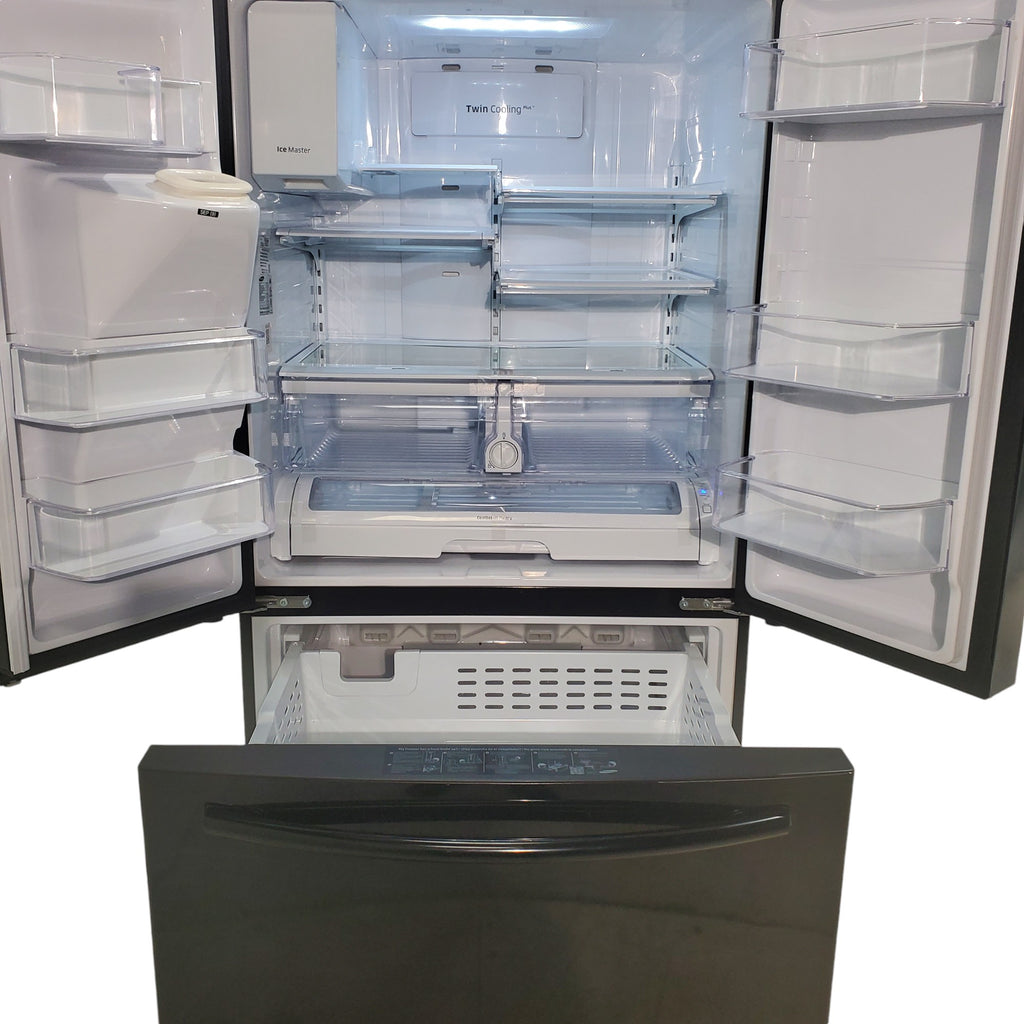 Pictures of Samsung Black ENERGY STAR 36" French Door Refrigerator with CoolSelect Pantry and Ice and Water Dispenser - Certified Refurbished - Neu Appliance Outlet - Discount Appliance Outlet in Austin, Tx