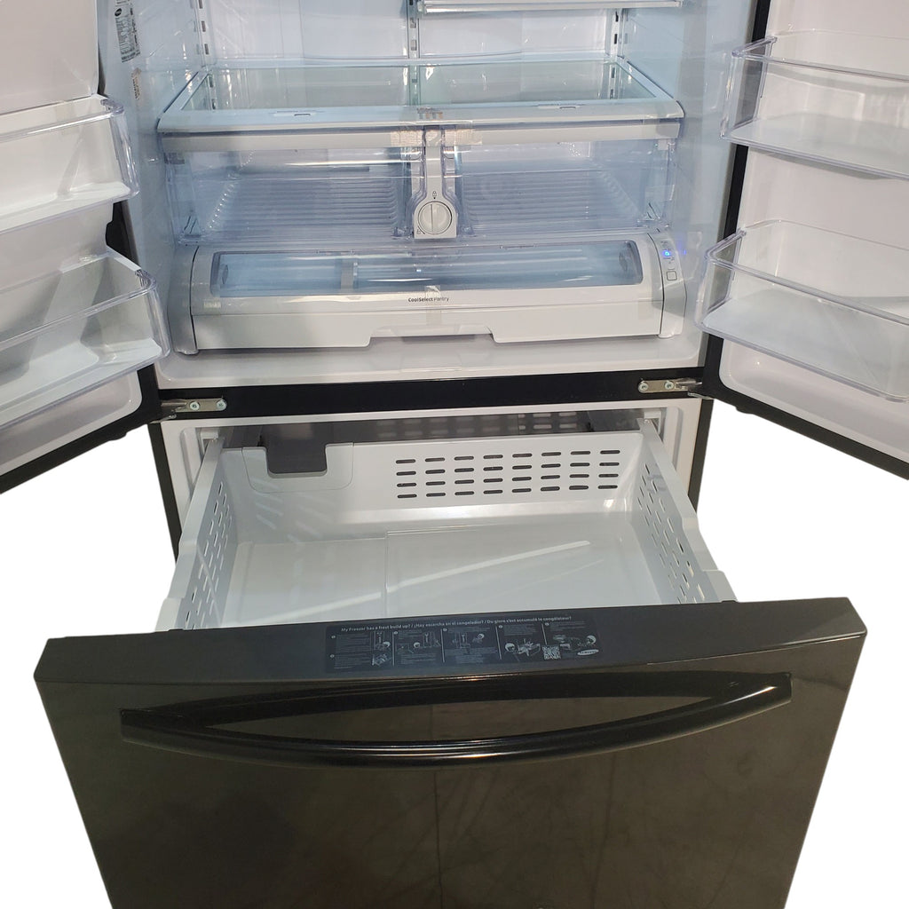 Pictures of Samsung Black ENERGY STAR 36" French Door Refrigerator with CoolSelect Pantry and Ice and Water Dispenser - Certified Refurbished - Neu Appliance Outlet - Discount Appliance Outlet in Austin, Tx